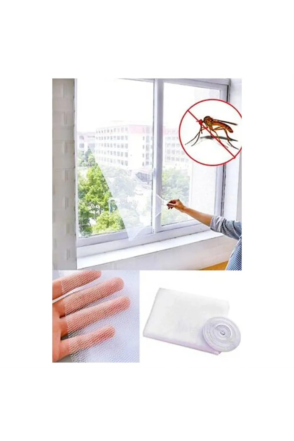 Kayra Tek Kanat Pencere Tül Sineklik 125x75 Cm ±5 Cm IEGGZ1R