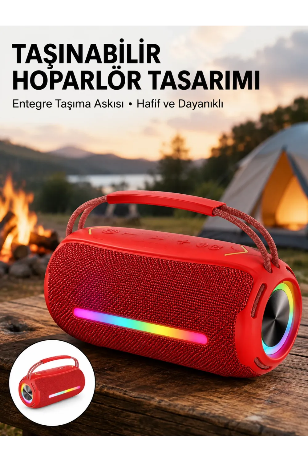 Usb/sd/aux Girişli Hoparlör – 10 W × 2 Çift Sürücü