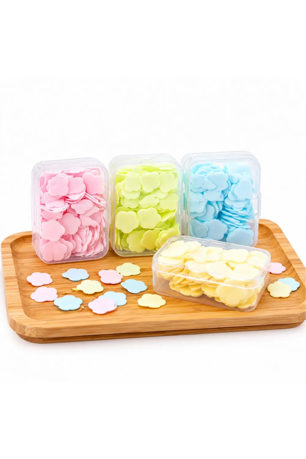 Hasuba Sevimli Sabunlar Hs-400 (mini=1.2-1.5cm) (seyahat & Piknik & Okulda) (160pcs ± 10) (mix:kalp& Yvrlk&çiçek)*24x40
