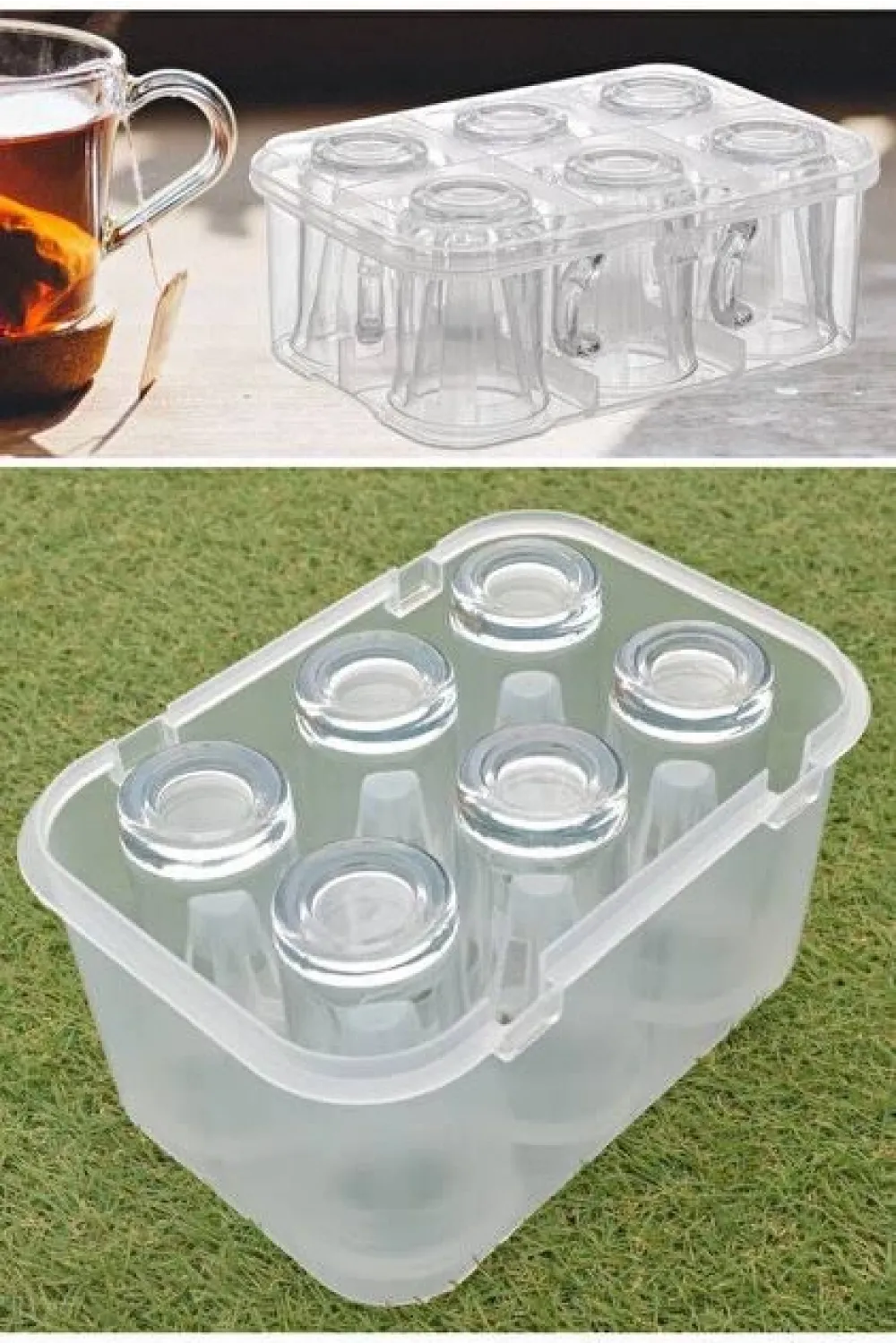 6lı Su Bardak - Kulplu Bardak Taşıma Aparatı