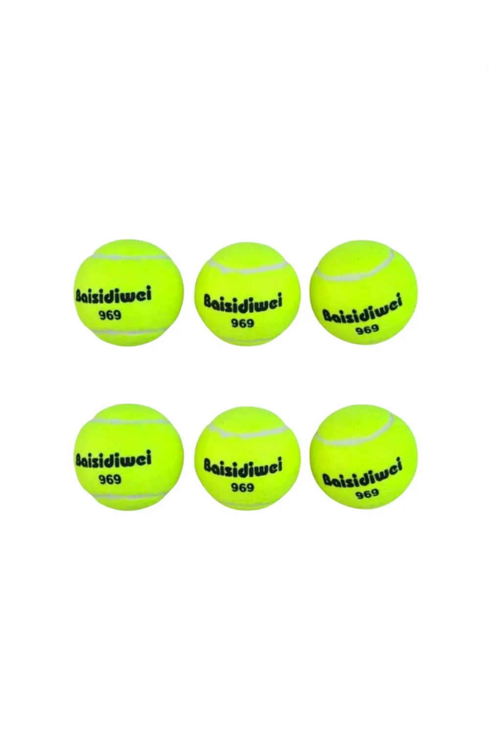 6’lı Tenis Topu Seti Dayanıklı Yüksek Zıplama Performans Topları