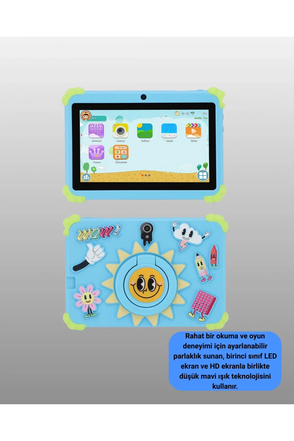 7 İnç Android Tablet Wifi Bluetooth Ve Çift Kamera Destekli
