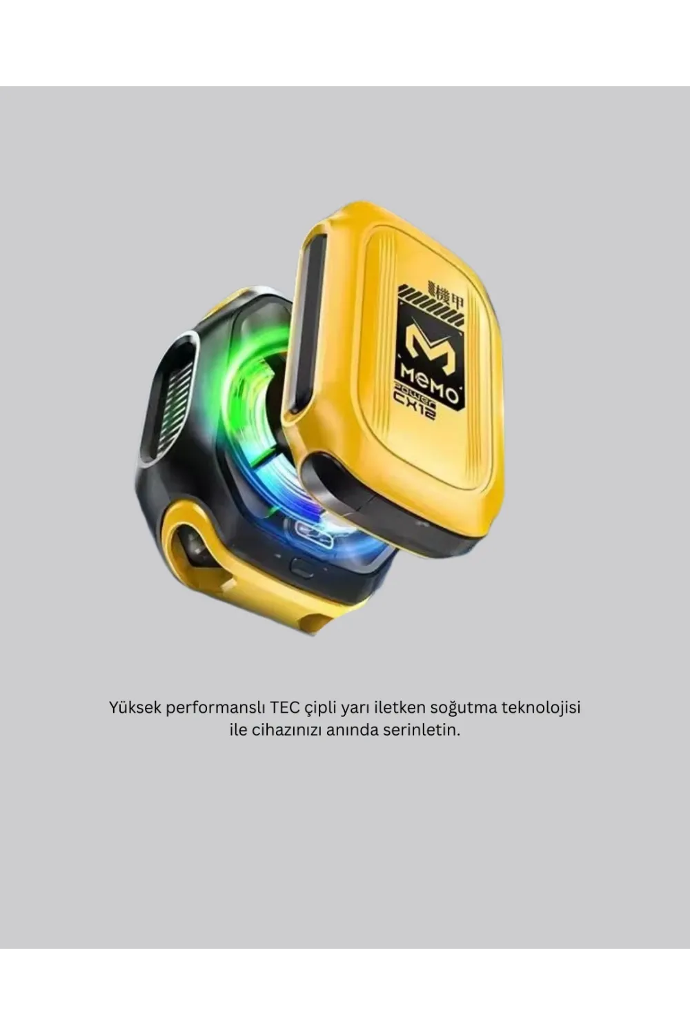 7 Kanatlı Vortex Fanlı Akıllı Telefon Soğutma Aparatı
