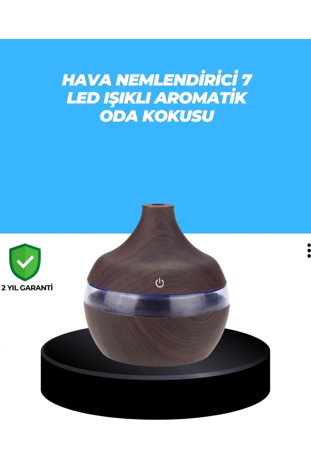 7 Renk Dinlendirici Led Işıklı Aroma Buhar Makinesi