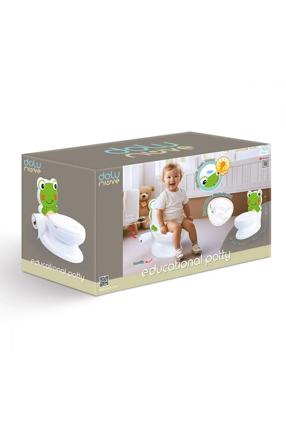 7238 Kurbağa Eğitici Klozet -Dolu Oyuncak
