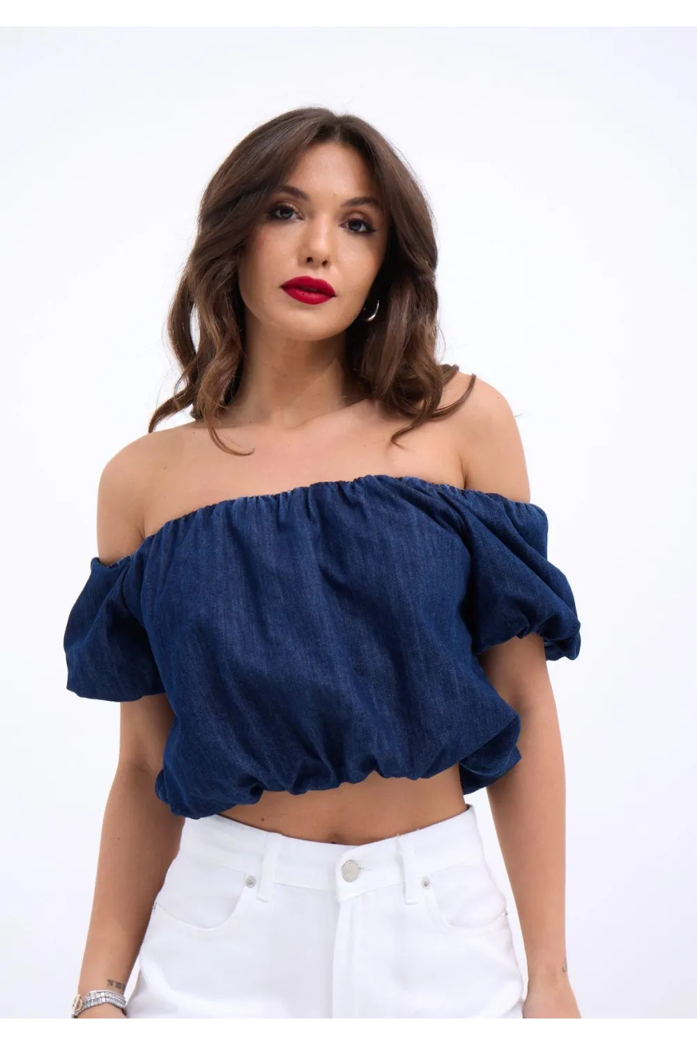 7341 CROP-MAVİ