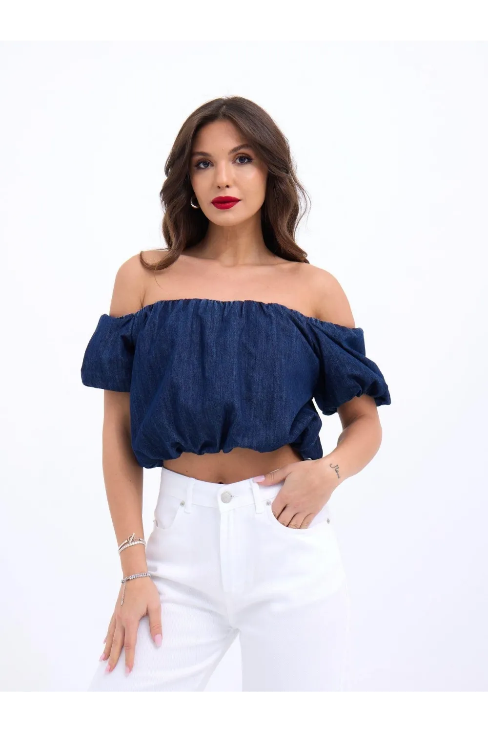 7341 CROP-MAVİ