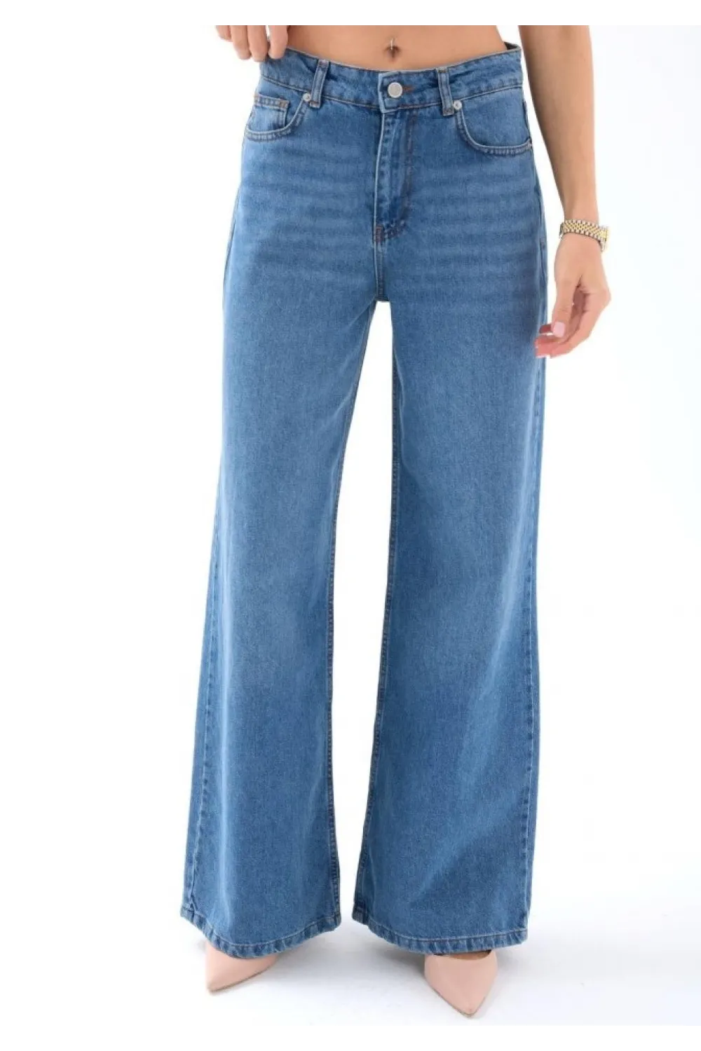 7418 KOT PANTOLON-MAVİ