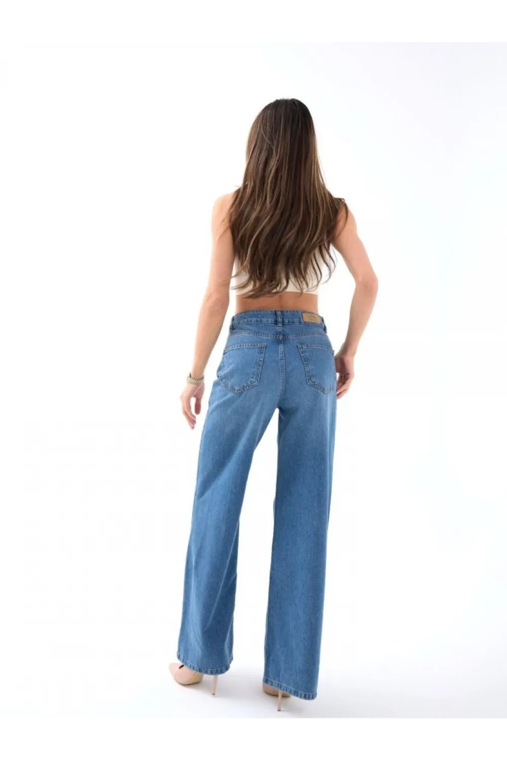 7418 KOT PANTOLON-MAVİ
