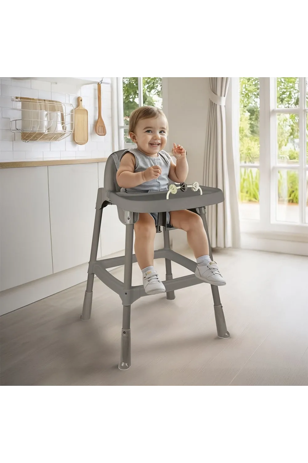 7566 MAMA SANDALYESİ OYUNCAKLI - STONE GRİ