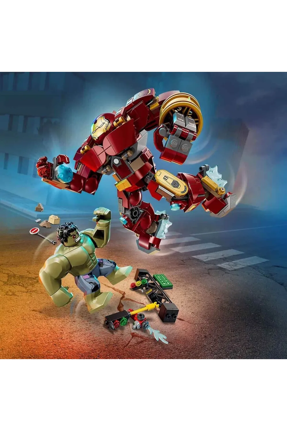 76343 Lego Marvel Efsanevi Savaş: Hulkbuster, Hulka Karşı 413 parça +9 yaş