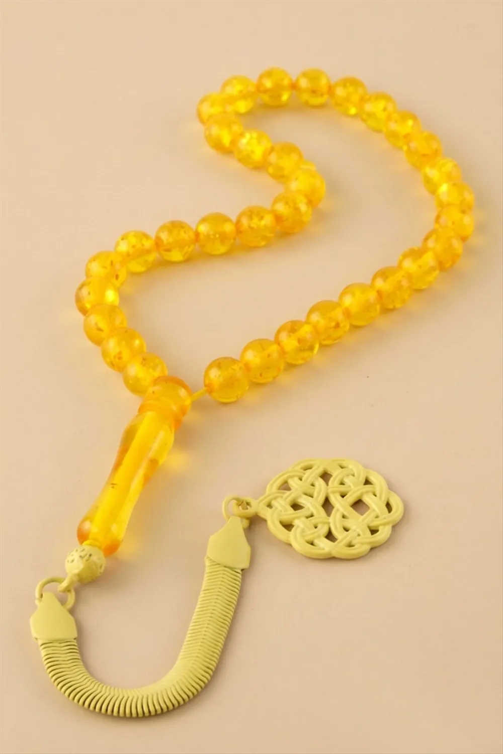 8 mm Orjinal Sıkma Kehribar Tesbih