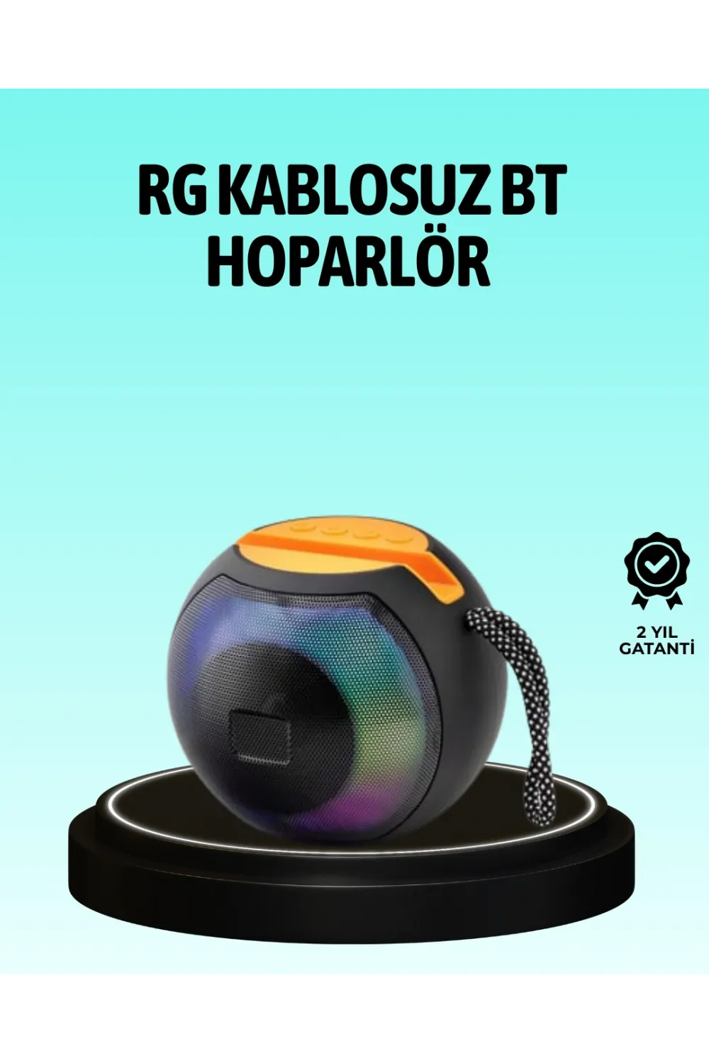 8 Saat Çalma Süreli Taşınabilir Bluetooth Hoparlör