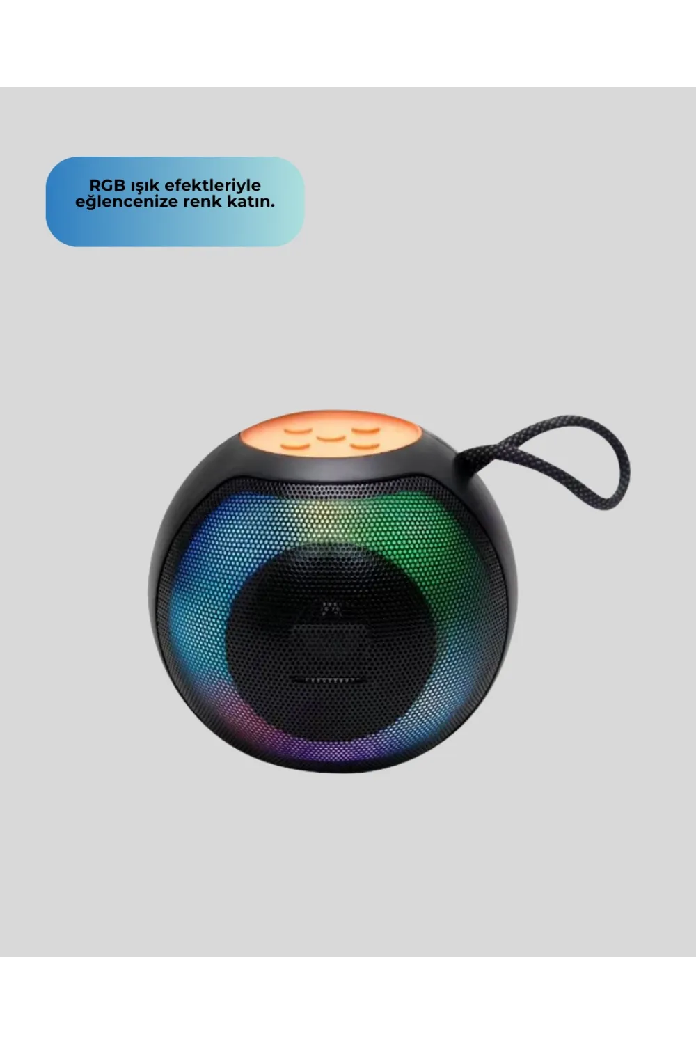 8 Saat Çalma Süreli Taşınabilir Bluetooth Hoparlör