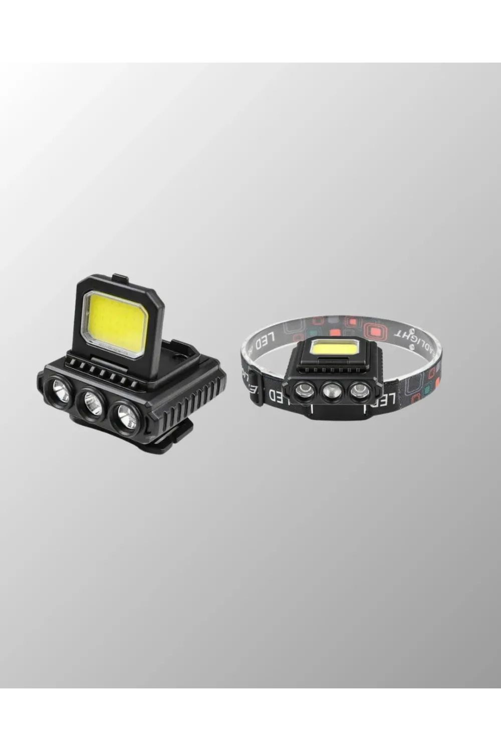 800 Lumen Çok Fonksiyonlu Led Kafa Lambası Type C Şarjlı