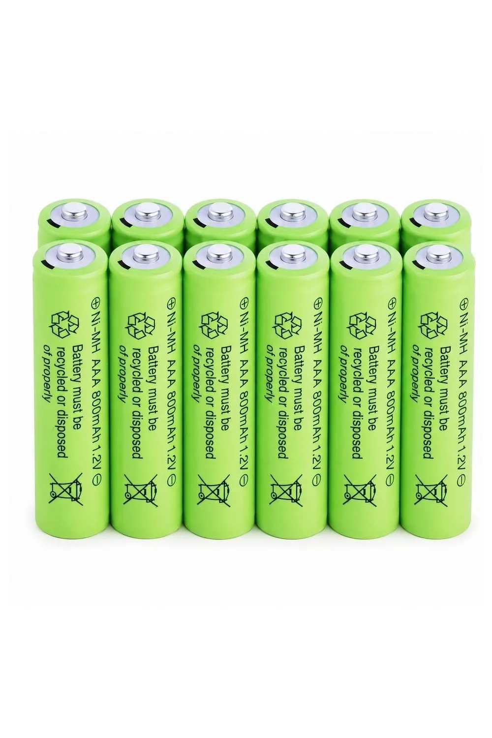 800 Mah 1.2v Aaa Ni-cd Şarj Edilebilir Pil 12 Adet