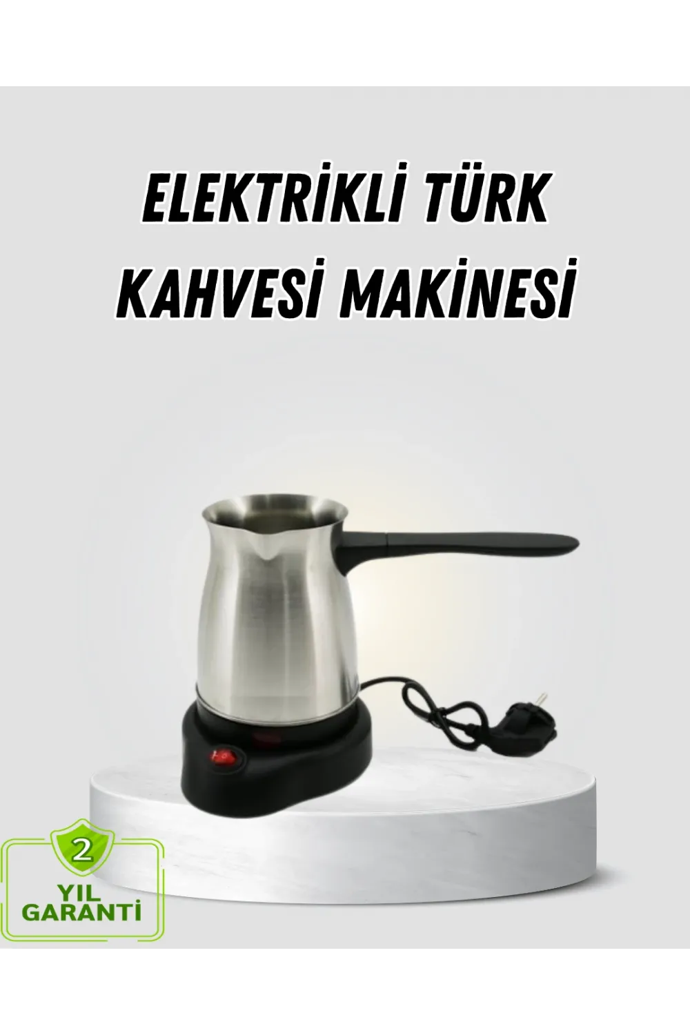 800w Paslanmaz Elektrikli Cezve Gizli Rezistans Ve Ergonomik Kulp