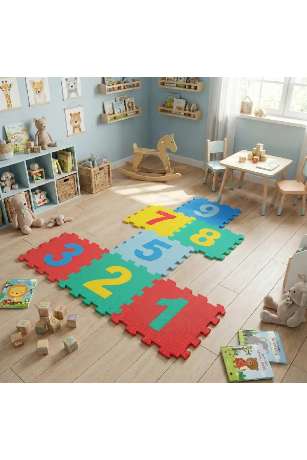 9 Parça Sayılar Puzzle Yer Matı
