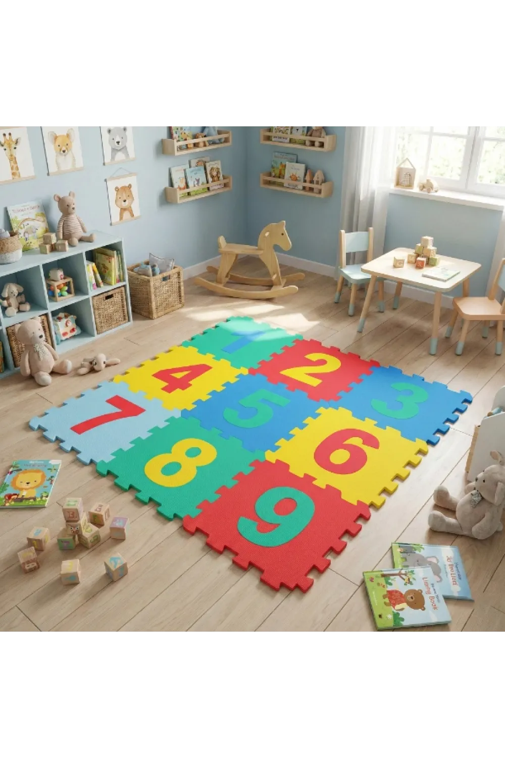 9 Parça Sayılar Puzzle Yer Matı