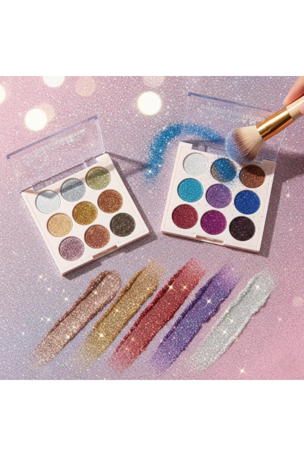9 Renk Glitter Diamond Far Paleti - 2li Set