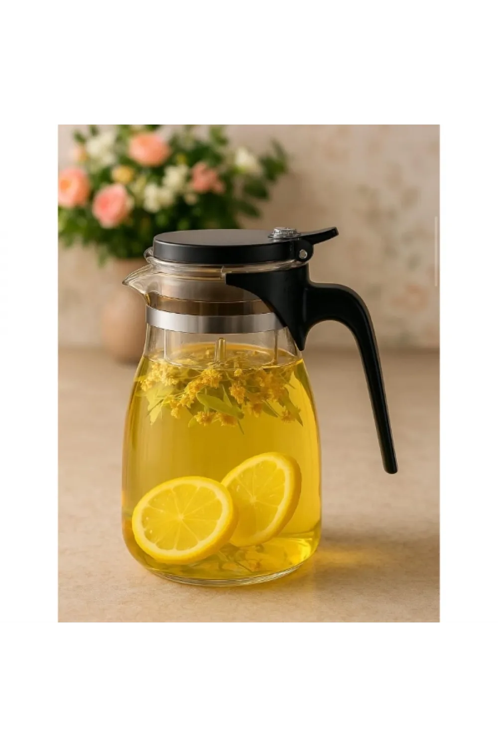 900 ml Süzgeçli Cam Sürahi