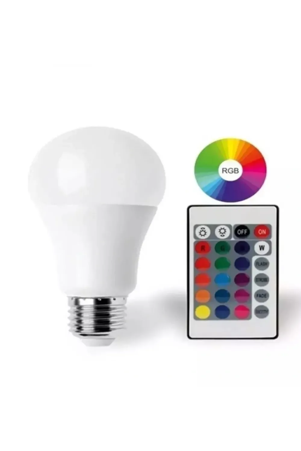 9w E27 Rgb Ve Beyaz Işık Kumandalı Ampul