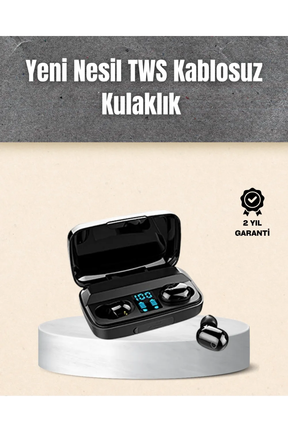 A10s Tws Ergonomik Bluetooth Kulaklık Uzun Pil Ömürlü