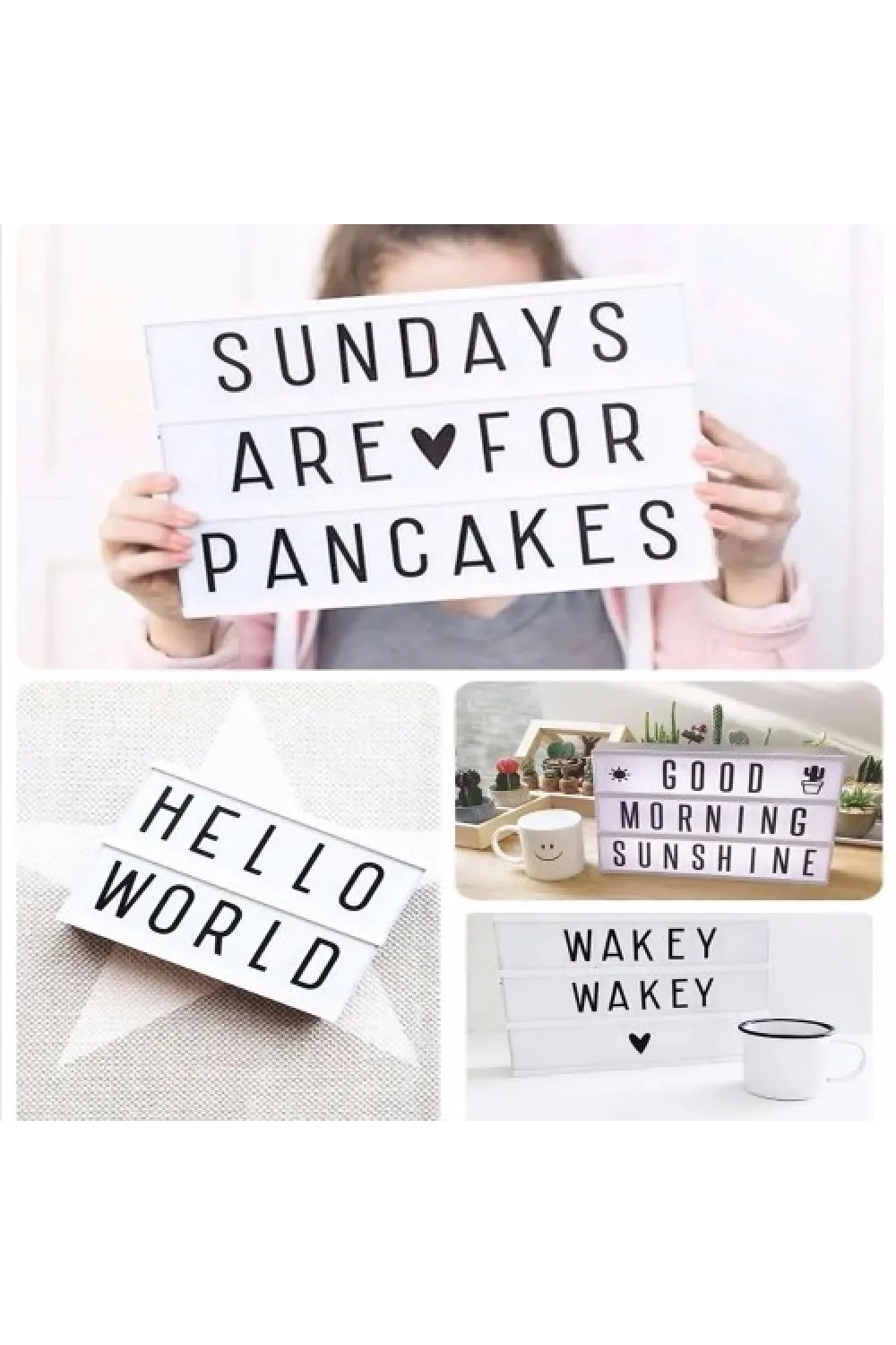 A4 Boyutunda Led Işıklı Yazı Panosu Lightbox