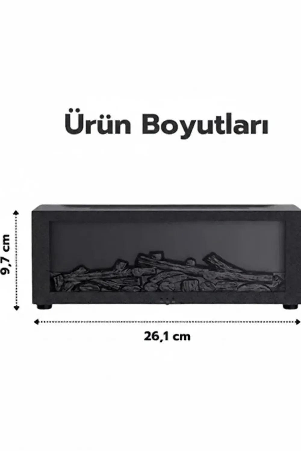 A4 Şömine Esintili Aromaterapi Difüzörü Ultrasonik Hava Nemlendici