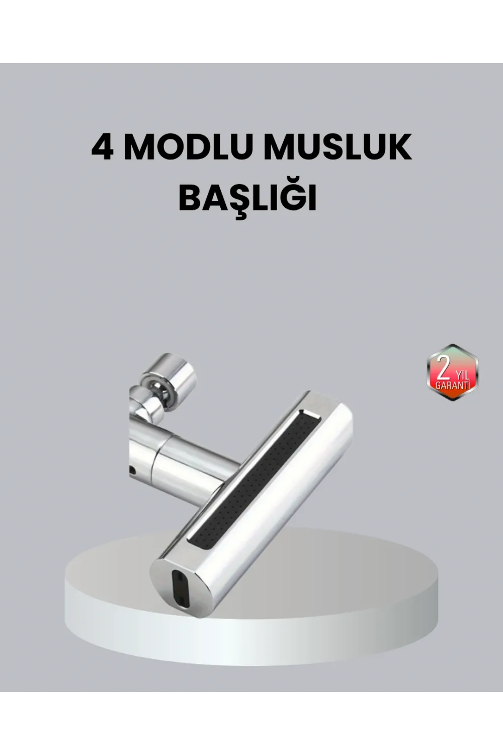 Abs Pirinç Alaşımlı Musluk Başlığı 4 Modlu 360° Dönebilen Ve Ekonomik