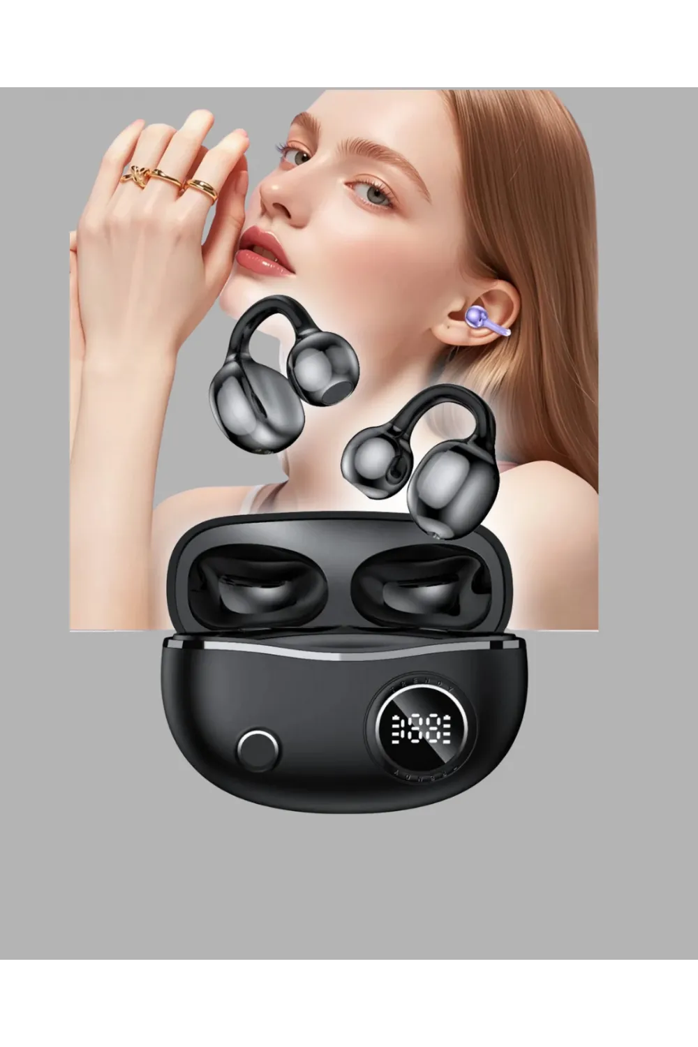 Açık Kulak Bluetooth Kulaklık 5.4 Aptx Destekli Ergonomik Tasarım