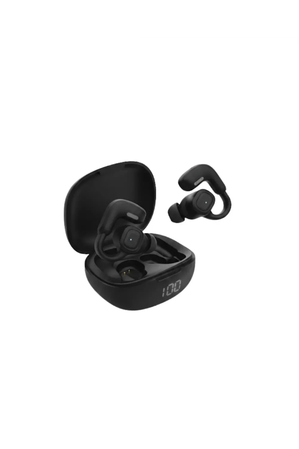 Açık Tasarım Kablosuz Bluetooth Spor Kulaklık Led Ekranlı