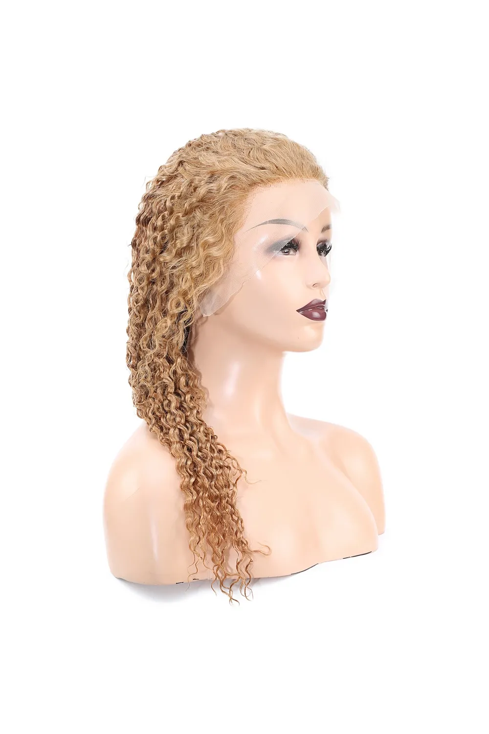 Afro Dalga Front Lace Gerçek Tül Peruk - Balköpüğü - 60-65cm