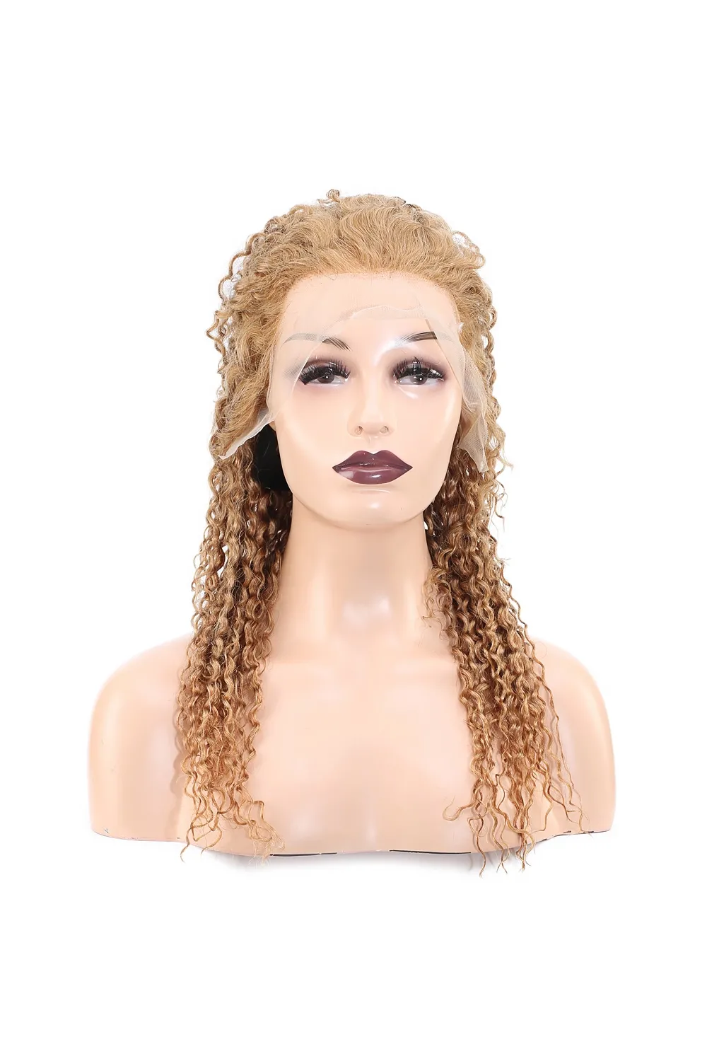 Afro Dalga Front Lace Gerçek Tül Peruk - Balköpüğü - 60-65cm