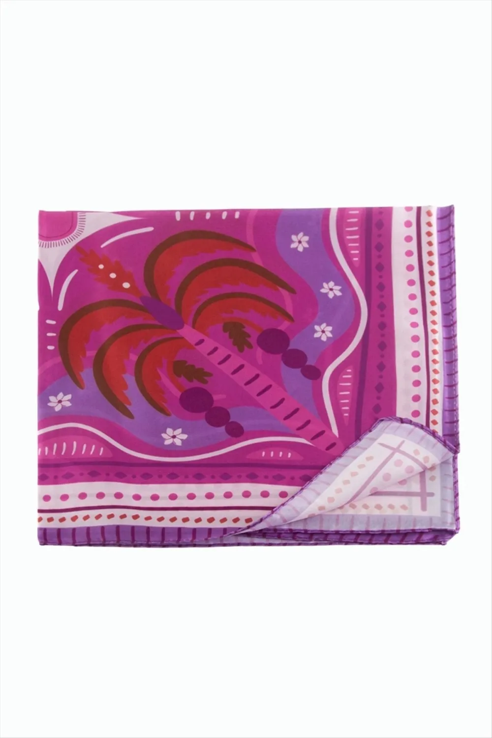 Ağaç Desenli Zr Şifon Fular 50*50 cm
