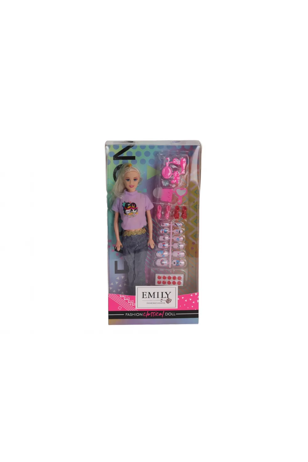 AGH 527 K EMİLY TIRNAK SETLİ BEBEK