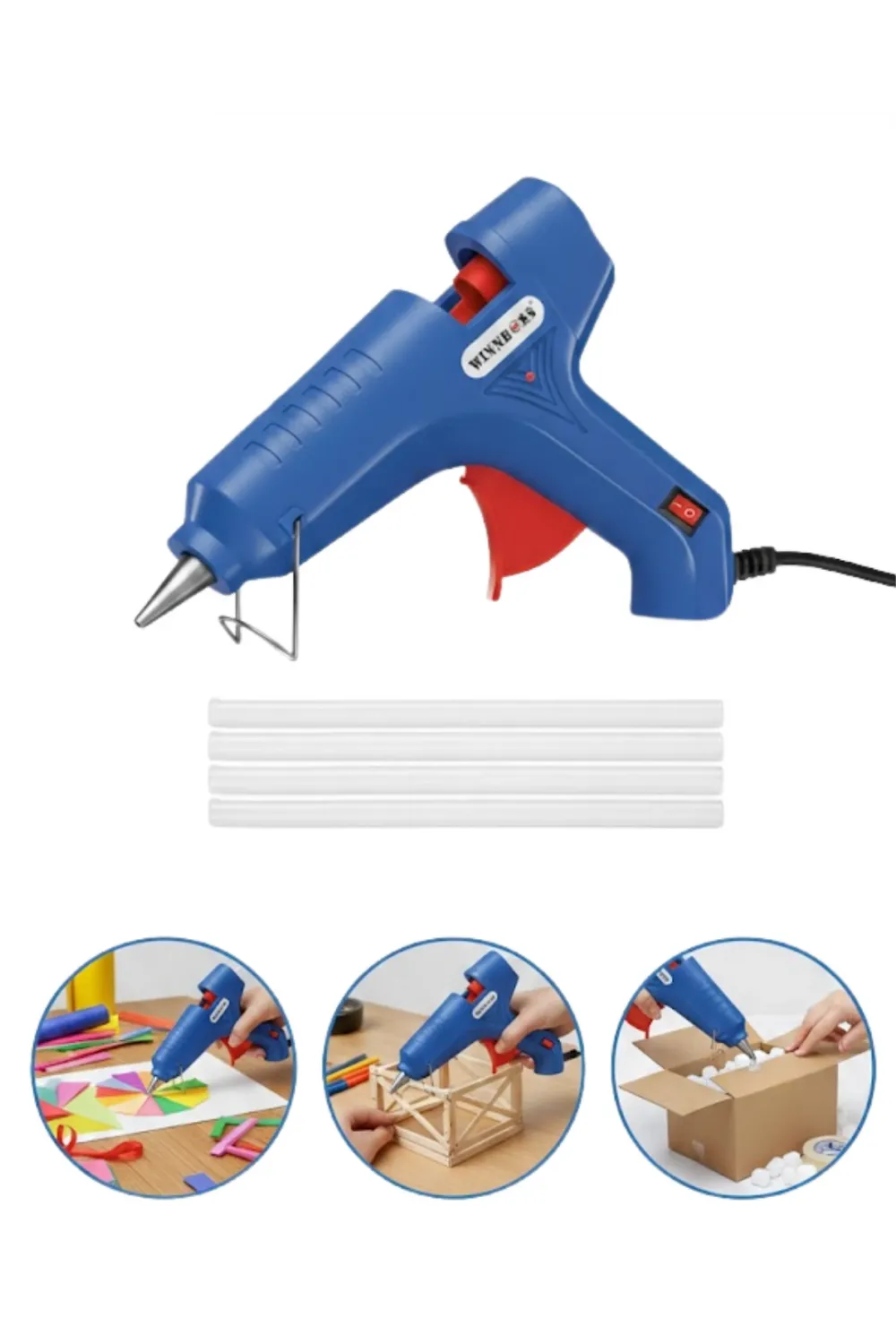 Ağır Hizmet Tipi 100 W Silikon Tabancası 11 Mm Uyumlu 5 Silikon Hediyeli