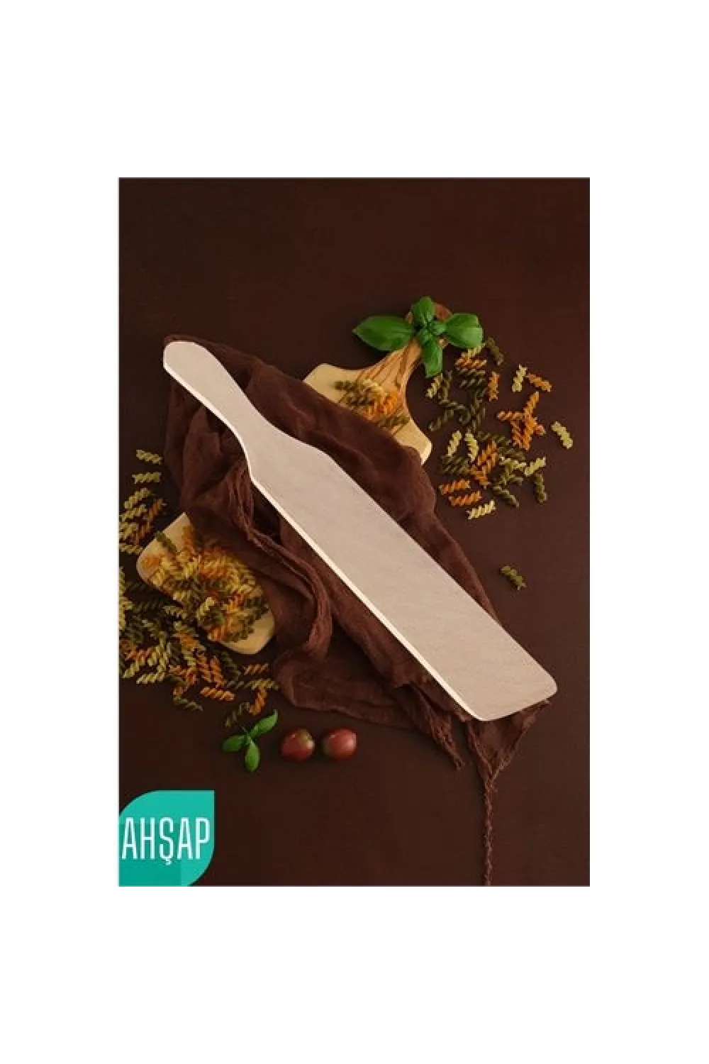 Ahşap Bisleç Çevirgeç Doğal Gürgen Ağacı 720582