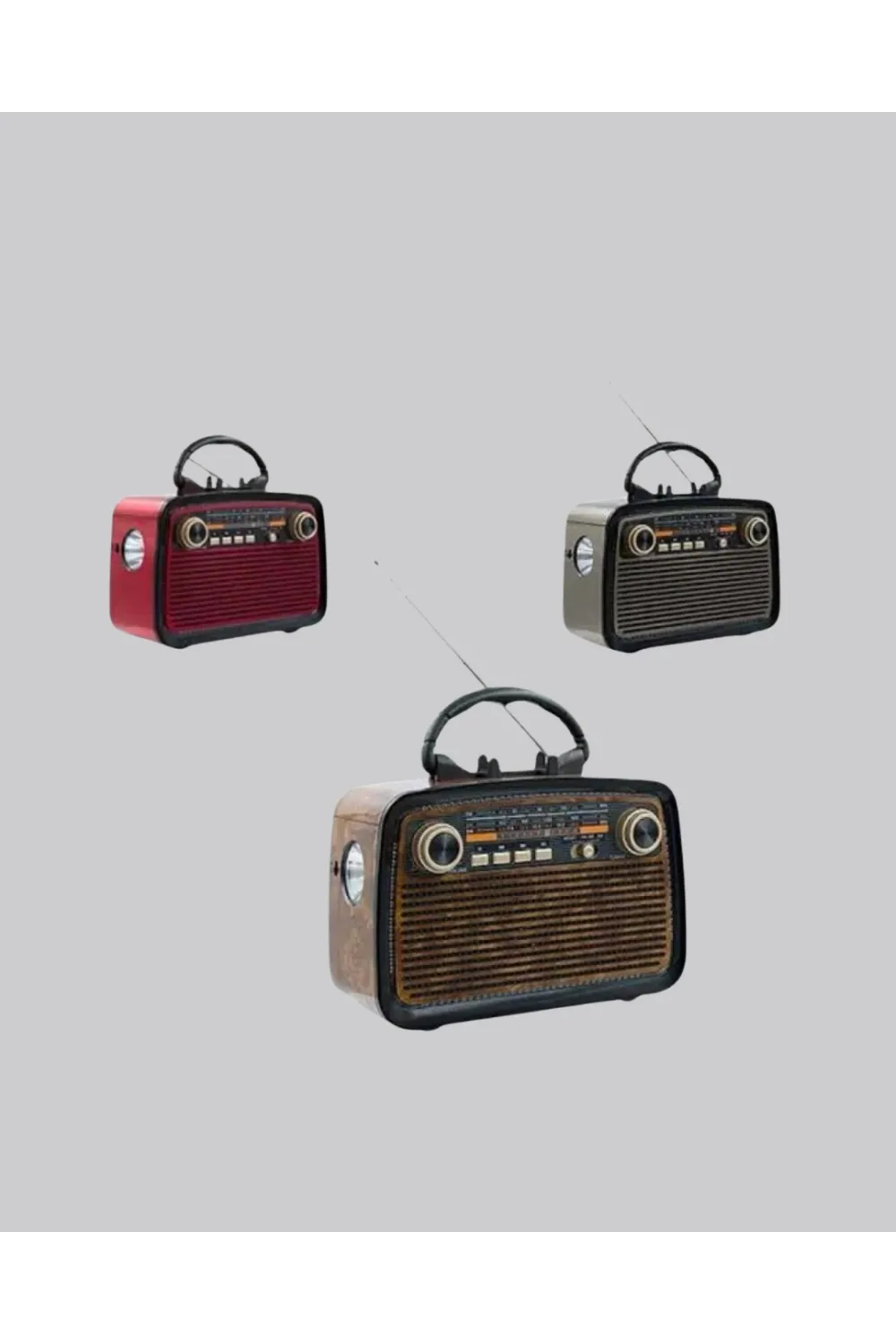 Ahşap Dokulu Bluetooth Müzik Kutusu – Vintage Led Tasarımıyla Modern Ses Deneyimi