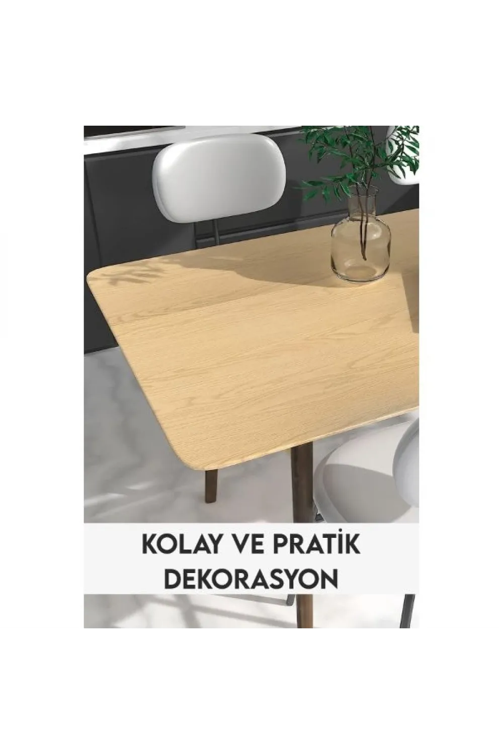 Ahşap Görünümlü Kendinden Yapışkanlı Kaplama Folyosu 5 Metre