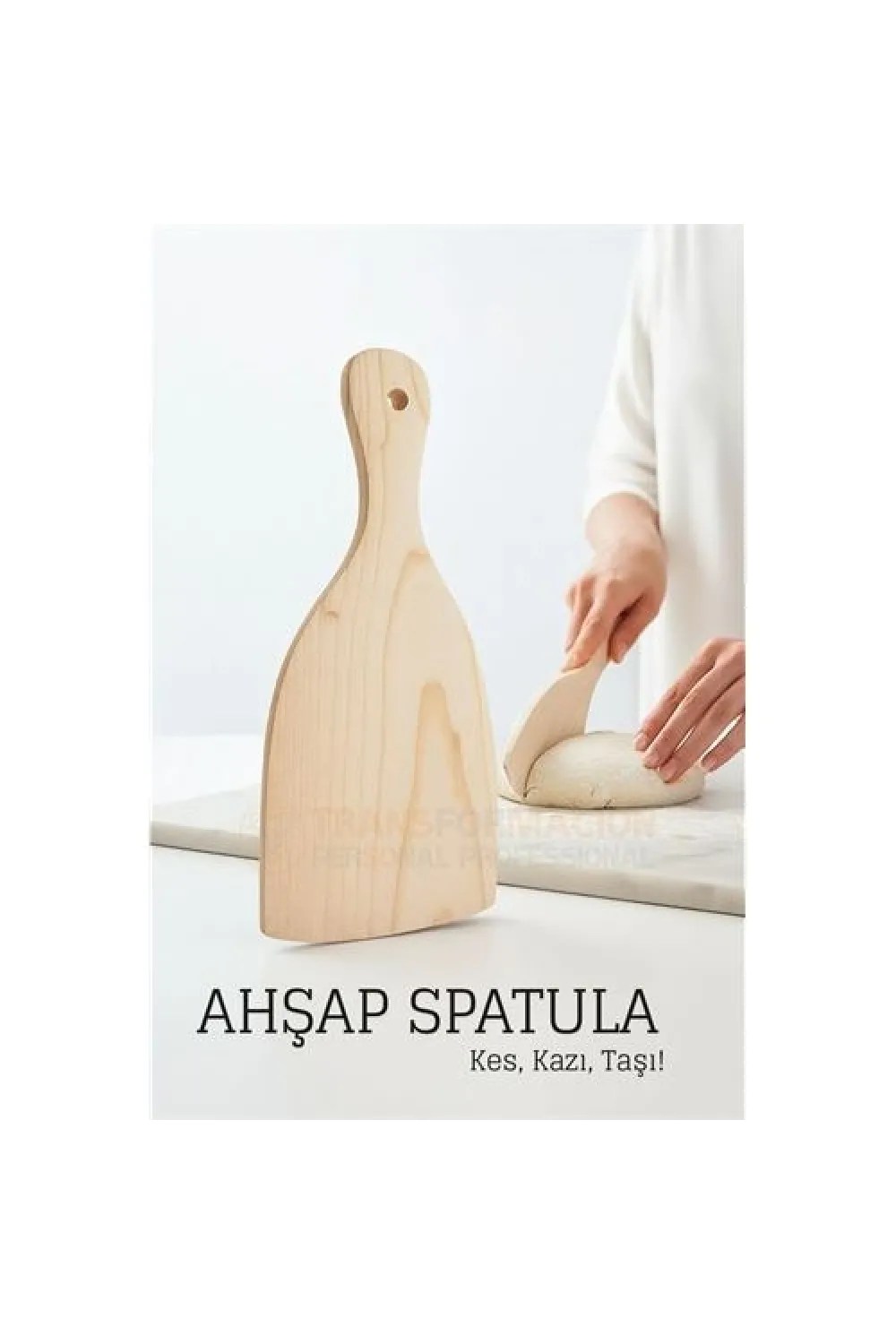 Ahşap Hamur Spatulası 21x9,5 cm – Doğal, Ergonomik ve Çok Amaçlı Mutfak Yardımcısı 717906