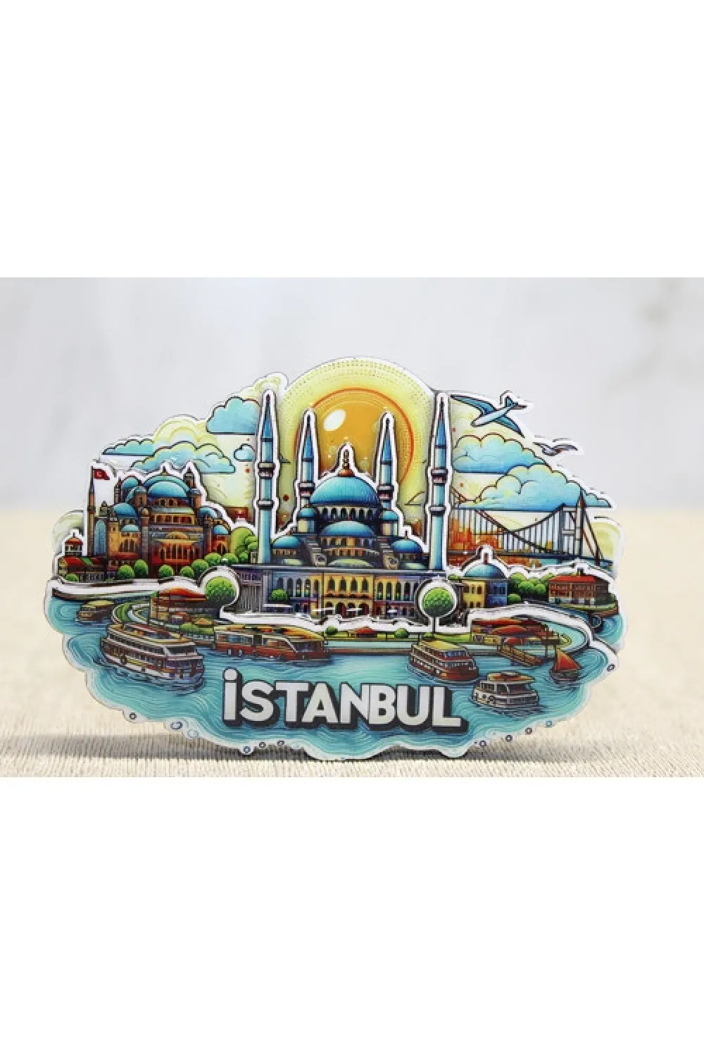 Ahşap İstanbul Temalı Magnet