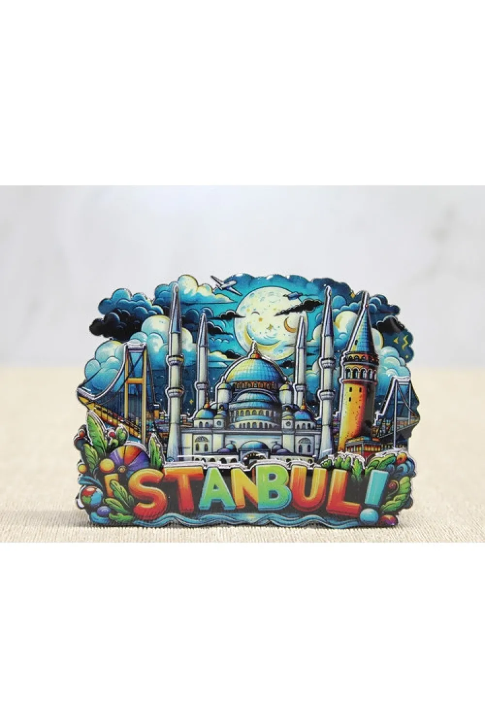 Ahşap İstanbul Temalı Magnet