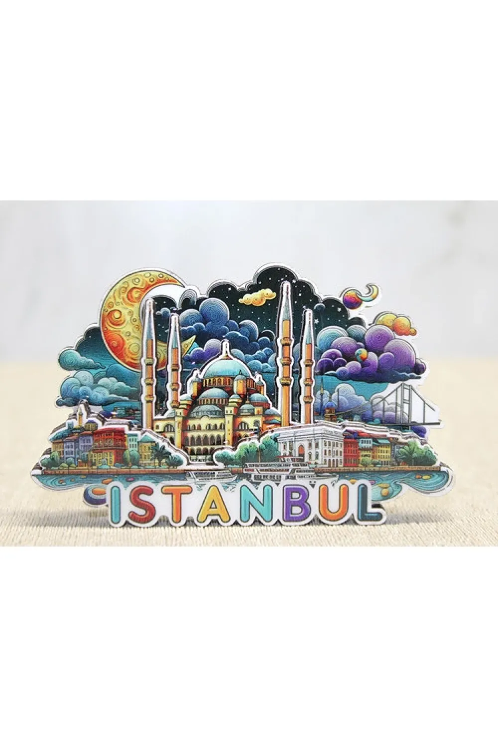 Ahşap İstanbul Temalı Magnet