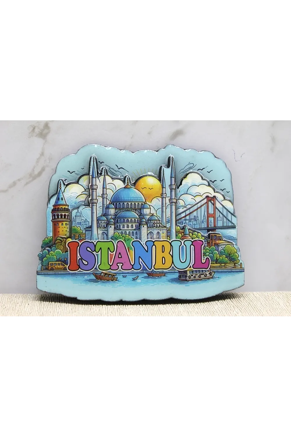 Ahşap İstanbul Temalı Magnet IEG4360