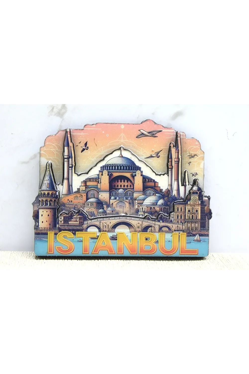 Ahşap İstanbul Temalı Magnet IEG4364