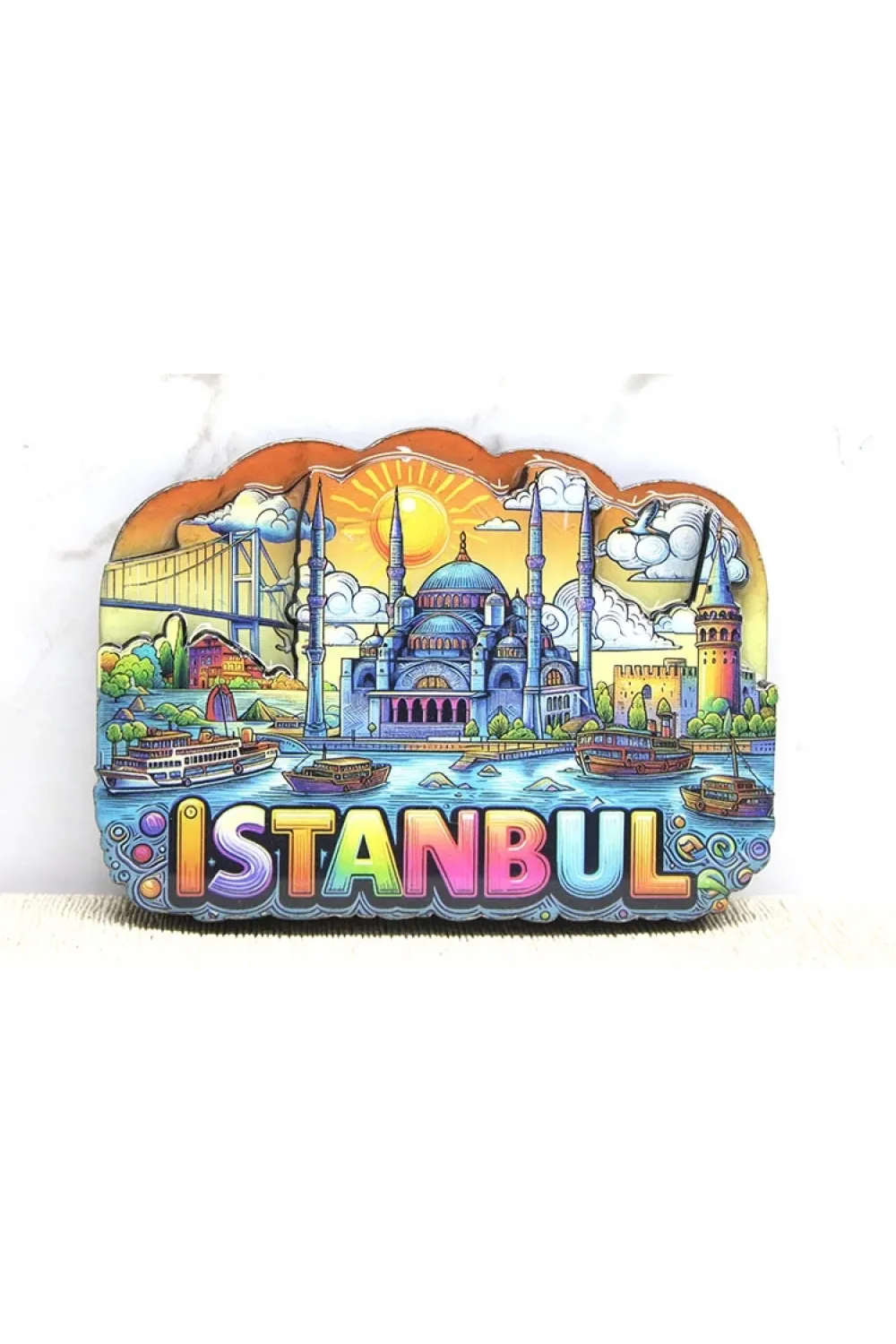 Ahşap İstanbul Temalı Magnet IEG4366