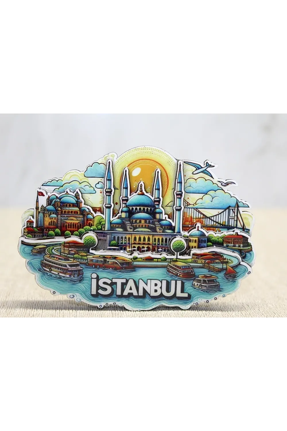 Ahşap İstanbul Temalı Magnet IEG4598