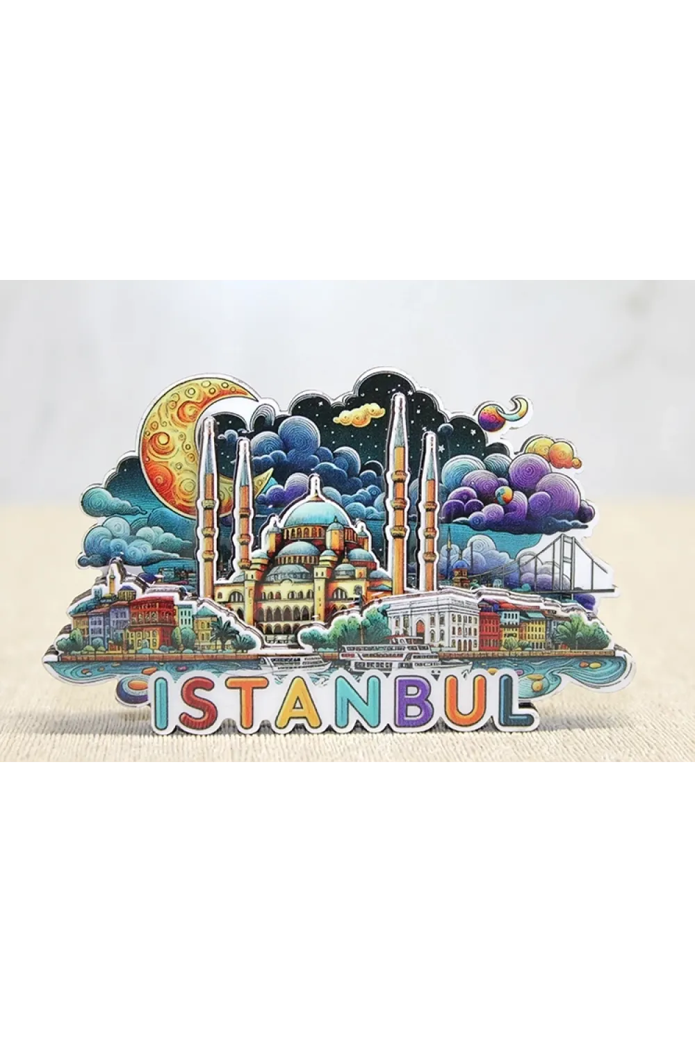 Ahşap İstanbul Temalı Magnet IEG4599