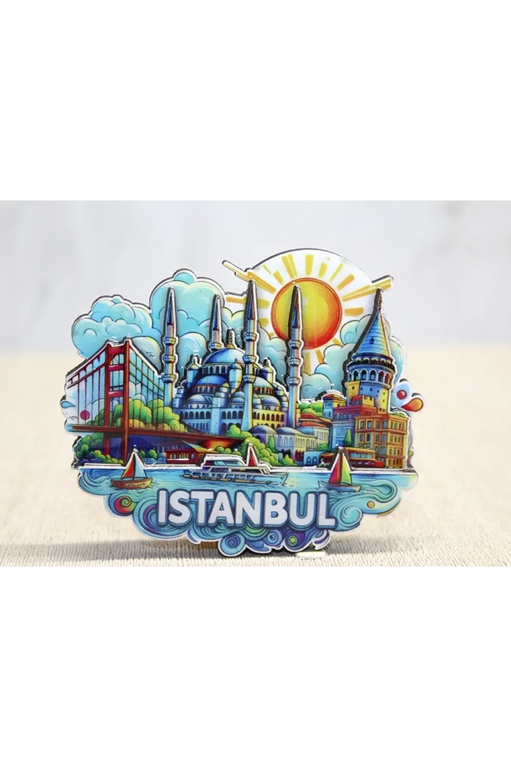 Ahşap İstanbul Temalı Magnet IEG4600